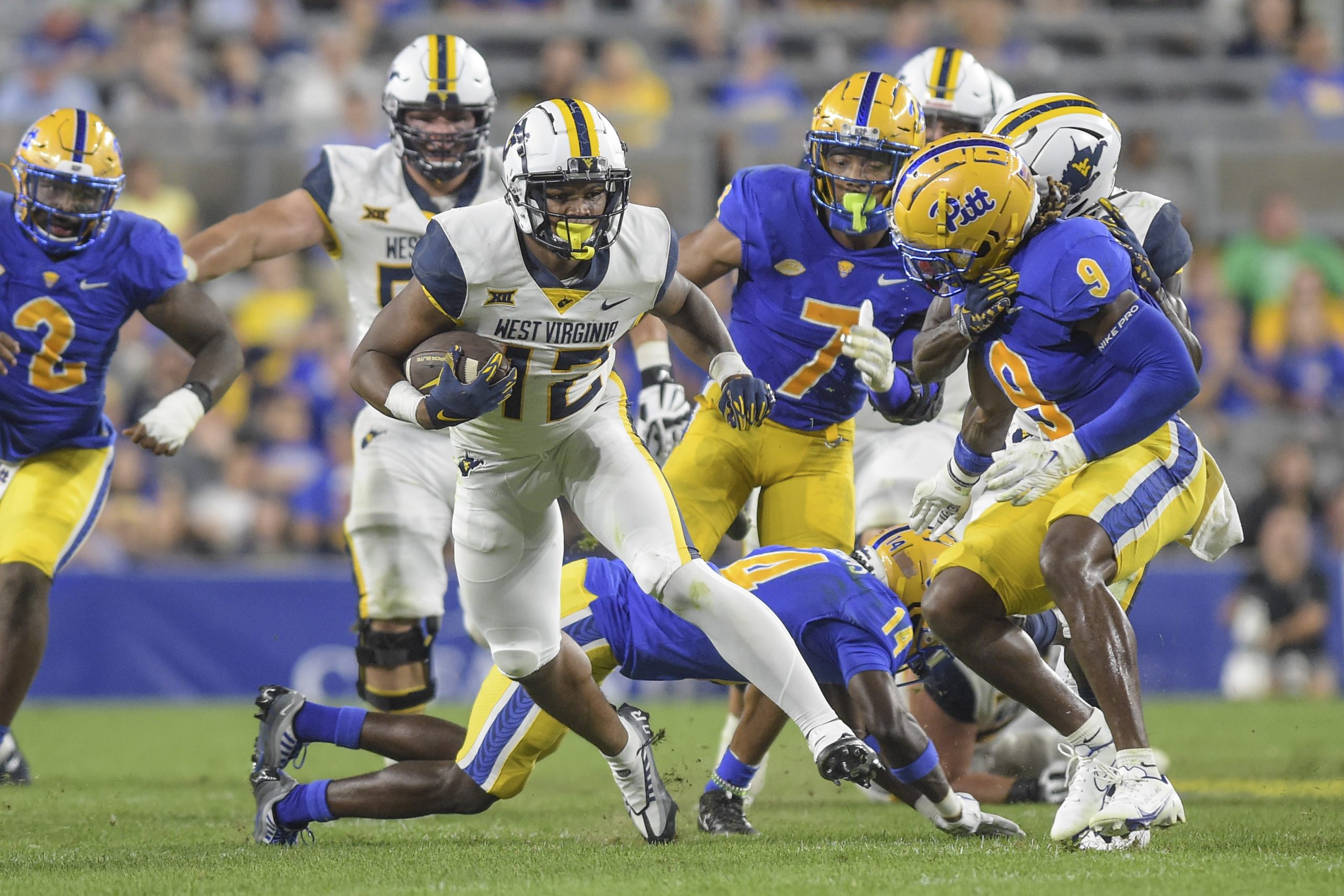 WVU true freshman CJ Donaldson shows star potential at running back against Pitt